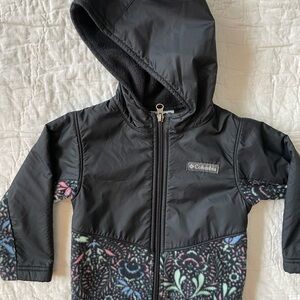 Columbia toddler Jacket with floral print fleece